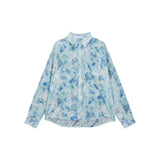 Small design floral shirt men's summer new style trend casual loose long-sleeved sun protection jacket