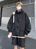 Sun protection clothing men's summer new style assault jacket quick-drying breathable shorts two-piece suit trendy brand hooded sun protection clothing