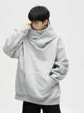 Oversize Fleece Hooded Ninja Sweatshirt