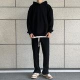 Oversize Side Slit Hooded Sweater