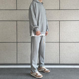 Oversize Side Slit Hooded Sweater