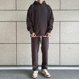 Oversize Side Slit Hooded Sweater