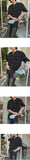 Korean Elegant Short-sleeved Shirt Men's Summer Loose Casual Shirt Korean Commuter Striped Round Neck Cardigan Chic