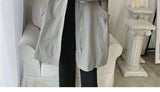 Hooded Trench Men Baggy Zip-up Overcoat Fashion Ulzzang Handsome Daily Pockets Mature Streetwear Personality Spring Autumn Soft
