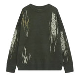 Japanese Trendy Men's Sweaters Light Luxury Knitted Color Clashing O Neck Long Sleeve Pullover Casual High Street Knitwear M-3XL