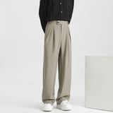 Men's Light Luxury Naples Slim-fit Suit Pants Casual Japanese Retro Premium Quality Elegant Popular Leisure Trousers 2026 Spring