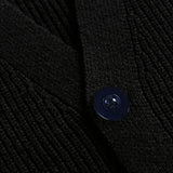 New Luxury Casual Men Sweater Vest Leisure Trendy Knit V Neck Button-down Solid Color Sleeveless Cardigan Retro Basic Waistcoats