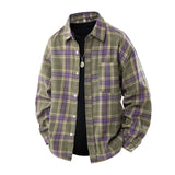 New Men's Casual Shirt Summer Fashion Korean Style Fashion Tops Spring and Autumn Single-breasted Splicing Thin Jacket