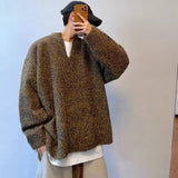 Baggy Pullovers Men Vintage Casual Knitwear All-match High Street Slouchy American Style Autumn Winter Sweaters Personality Chic