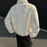 Spring Beige Hoodie Men Fashion Casual Lapel Sweatshirt Men Streetwear Korean Loose Pullover Hoodie Mens Black Hoody M-3XL