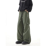 Summer Lightweight Trousers Mens Straight loose Fishing Pants Tidal line Outdoor Hiking Nylon Quick Dry Casual Work Trousers