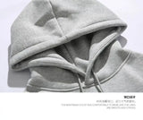 American autumn and winter men and women trendy loose retro personalized letter printed hooded sweatshirt casual casual Harajuku