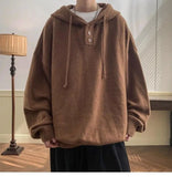 American style trend personalized trend lazy style for men and women hooded sweater loose and casual knit top for couples y2k