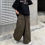 Vintage Baggy Cargo Pants Men Parachute Wide Leg Trousers Male Oversize Retro Loose Casual Japanese Streetwear Hip Hop