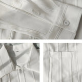 Pockets Mature Casual Shirts for Men Solid Colors Single Breasted Loose Summer Thin Hipster Temperament Korean Vetement Homme