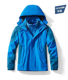 Male New Arrived Winter 3 in 1 Jackets Parkas Unisex Two-pieces Sets Men Outdoor Jacket Waterproof Hiking Coat Windbreaker Coat