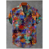 Men's Hawaiian Shirt Summer Loose Breathable Short Sleeved Harajuku Slim Fit Formal Top Printed Retro Shirt Roupas Masculinas