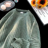 American Casual Hairy Sweatshirt Men's Autumn Winter Hip Hop Preppy Loose Lazy Long-sleeved T-shirt High-end Casual Inner Wear