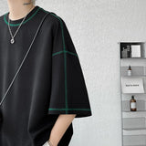 Summer Short Sleeve T-shirt Men Fashion Oversized Black T Shirt Men Streetwear Hip Hop Loose O-Neck White Tshirt Mens Top S-2XL