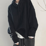 Hoodies Men Simple Loose Oversize M-5XL Preppy Autumn Winter Solid Color Cozy All-match Korean Style Male Knitwear Popular Warm