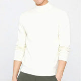 Winter Solid Men's New Half High Neck Long Sleeve Sweater Autumn Slim Fit Korean Version Thickened Comfortable Versatile Top
