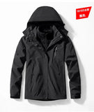 Male New Arrived Winter 3 in 1 Jackets Parkas Unisex Two-pieces Sets Men Outdoor Jacket Waterproof Hiking Coat Windbreaker Coat
