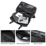 Waterproof Men's Messenger Bag Leather Multi-functional Crossbody bag, Casual Large Capacity High Quality for Men
