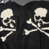 Thick Heavy Sweater Men Women 1:1 High Quality Skull Logo Digital Print Mastermind Japan Pullover Sweater