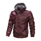 Slim Fit Lapel PU Jackets Autumn Anti-wind Leather Coat Male Motorcycle Leather Jackets Man Casual Fashion Motorcycle Coat