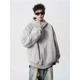 American autumn and winter street fashion personalized hooded sweatshirt for couples loose retro Harajuku casual top y2k
