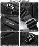 Fashionable Solid Waterproof  Men's Crossbody Shoulder Bag Daily Travel Sports Fanny Pack Bumbag Trend Phone Waist Bag