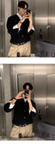 New Korean Fashion Men Cardigan Light Luxury Knitted O Neck Long Sleeve Sweater Coats  Autumn Leisure Premium Jacquard Knitwear
