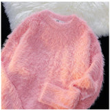 Pink Men's Winter Sweater Solid Knit Pullover Sweater Man Black Winter Sweater For Man Pullover Knitted Top Autumn New