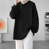 High Quality Texture Long Sleeve T shirt For Men Spring Autumn Casual Mens T-shirts Male Tops Classic Clothes Men's T-Shirts