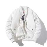 Men Bomber Jacket Women Solid Autumn Winter Pilot Jacket Fashion Vintage Hooded Baseball Coat Casual Windbreak Red Pink Burgundy