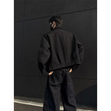 Spring Short Jacket Men Fashion Casual Black Jacket Men Streetwear Korean Loose Bomber Jacket Mens Motorcycle Jackets Coat