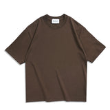 New Men Oversized T shirts Female 260 GSM Casual White Streetwear Tees Black Solid Basic Summer Tops for Young