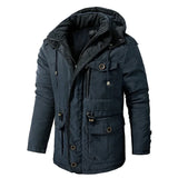 Fleece Coats Military Men's Thicken Parkas Warm Winter Jacket Cashmere Outdoor Cotton-Padded Male Windbreaker Hooded Outwear