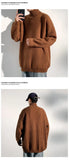 Sweater men 2025 New Men Knitwear Solid High Neck Sweater Soft Warm Comfortable Winter Pullover Fashion Casual Warm Sweater
