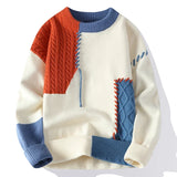 Mens Streetwear Ripped Hole Fashion Sweater Korean High End Luxury Winter Hip Hop Sweaters Men Soft Warm Autumn Pullover