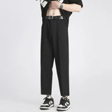 Summer Thin Suit Pants Men Slim Fit Fashion Social Mens Dress Pants Korean Casual Straight Pants Mens Office Formal Trousers