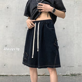 Summer Shorts Men Loose spodenki meskie Vintage Denim Basic SimpleHot Sale High Waist Leisure Ulzzang Streetwear Short