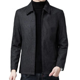 Coat Stuff Mens Jackets New Brand Casual Lapel Autumn Winter Men Clothing Fashion Solid High Quality Classic Daddy Clothes
