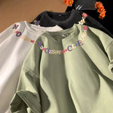 Men's T-shirts Oversized White Big Size 5XL Cotton T Shirt for Men Casual Summer Wear Letter Print Tee Shirts Men Clothing