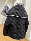 Design-sensing Niche Parkas Unisex Lapel Cotton Coat Women Korean Autumn Winter Light Short Trendy High-end Jacket Aesthetic