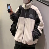 Unisex Lamb Wool Teddy Coat Men Women Cashmere Fleece Jacket Teen Couple Warm Clothing Boy Girls Varsity Techwear Spring