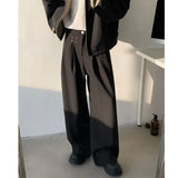 Black Suit Pants Men Society Mens Dress Pants Korean Loose Casual Wide Leg Pants Mens Office Formal Trousers Plus Size 5XL