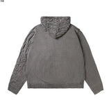 Autumn and winter American fashion men and women knitted hooded couple loose retro personality Harajuku casual sweater y2k