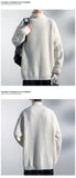 Sweater men 2025 New Men Knitwear Solid High Neck Sweater Soft Warm Comfortable Winter Pullover Fashion Casual Warm Sweater