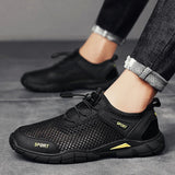 Fashionable casual shoes, plus-size casual mesh breathable shoes, lightweight, versatile and durable sandals, men's beach shoes